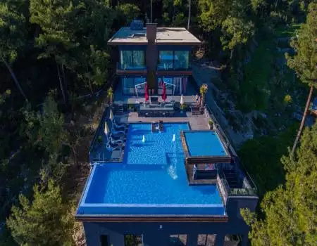 Ultra-Modern Mansion with Scenic Sea View in Kalkan - Konak Adbos 