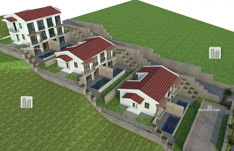 Cukurbag Peninsula Under Construction Villas for Sale  3