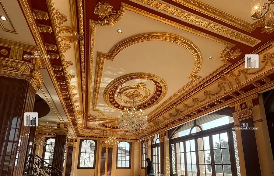 Mansion with decorations covered in 24-Carat Gold in Emirgan 23