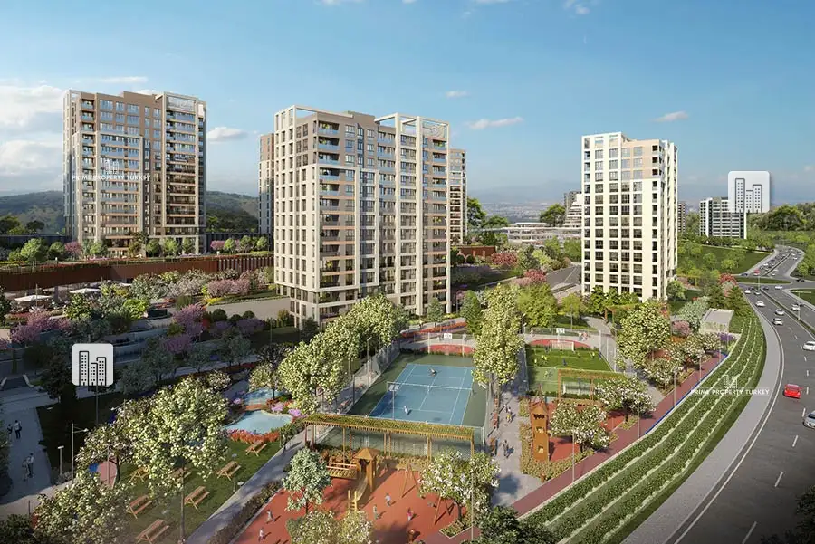 Cheap Botanical Park Apartments For Sale in Istanbul- 3rd Istanbul  3