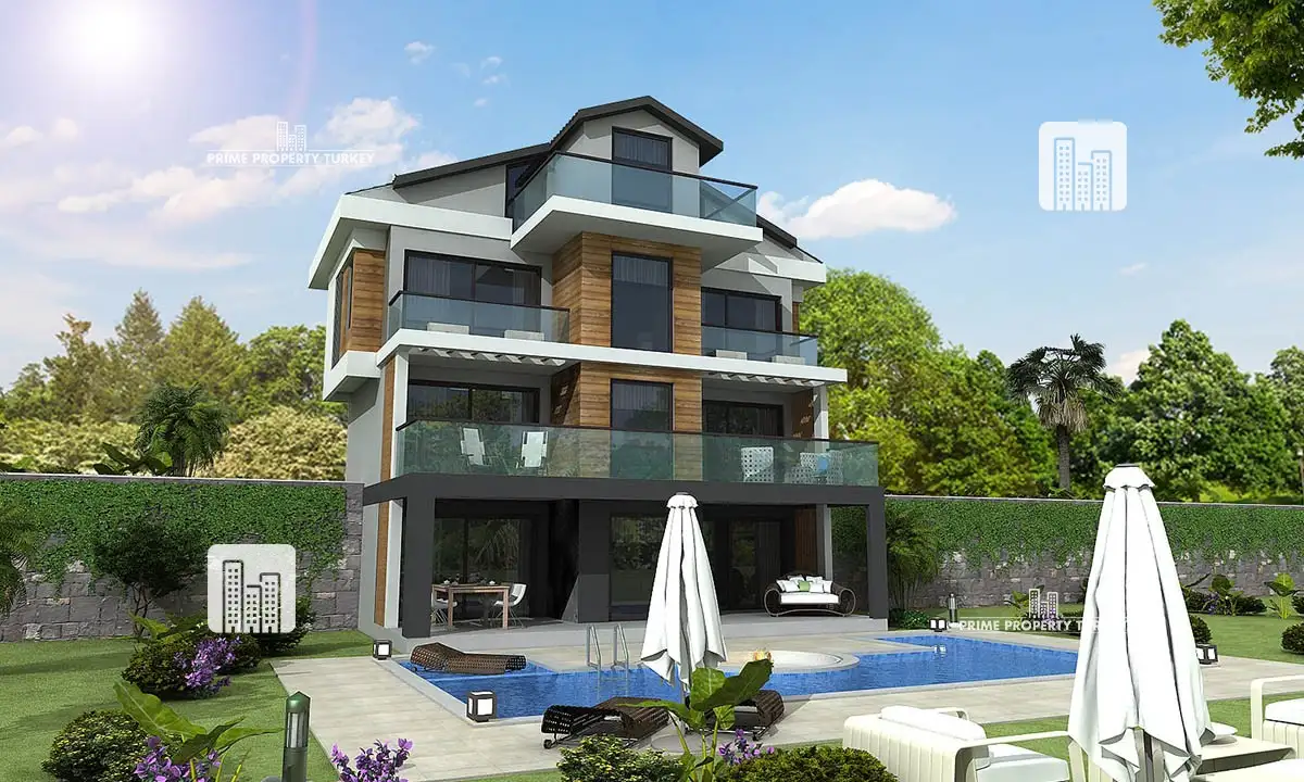 Magnificent three-story villa for sale in Ovacik 1