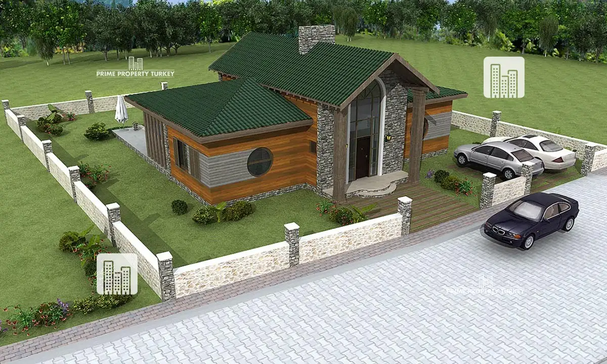 Brand New Bungalow for Sale on Enormous Plot in Ovacik  7