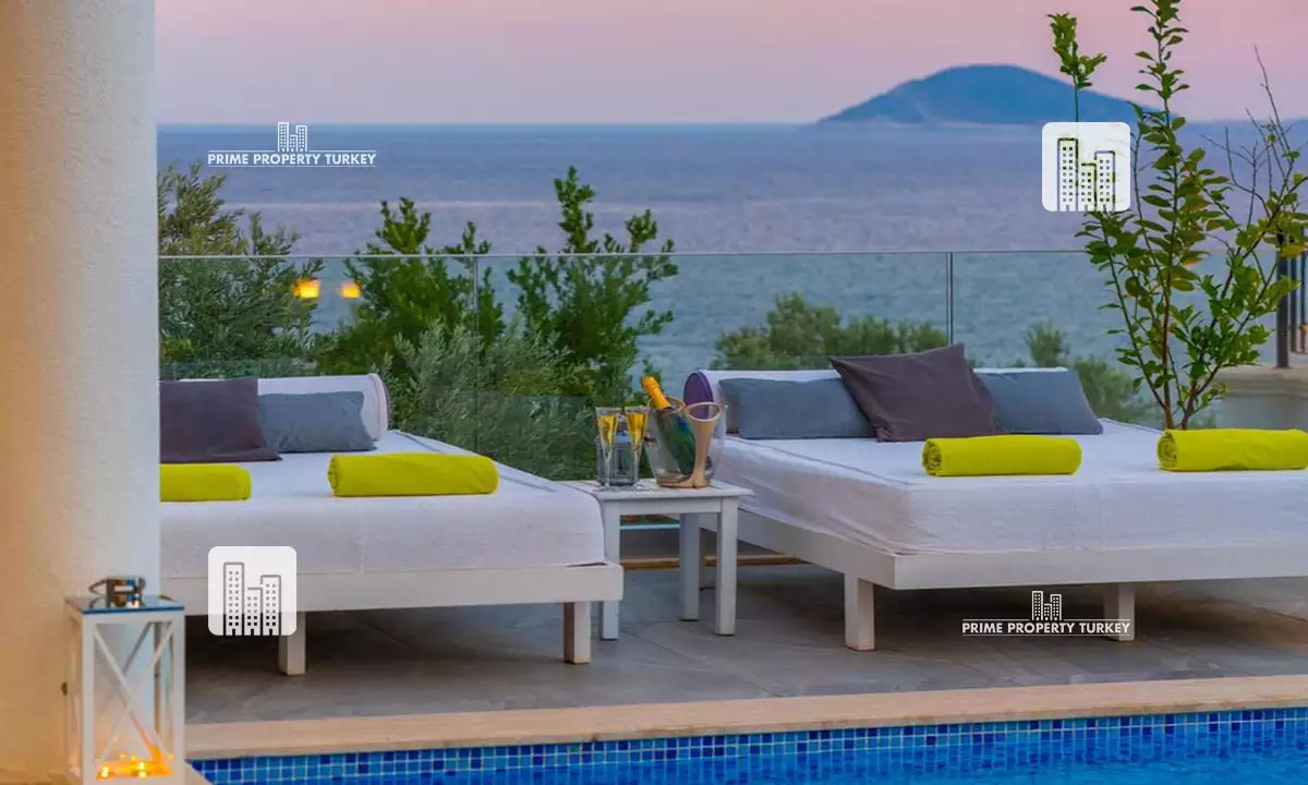 Elite Seaview Villa in Kalkan for Turkish Citizenship 15